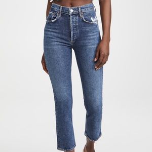 Agolde Riley Straight Cropped Jeans NWOT Size 26 Pastime